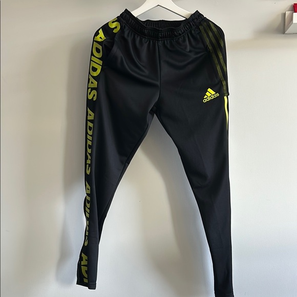 adidas Originals unisex Black and Green Sweatpants - Picture 2 of 7